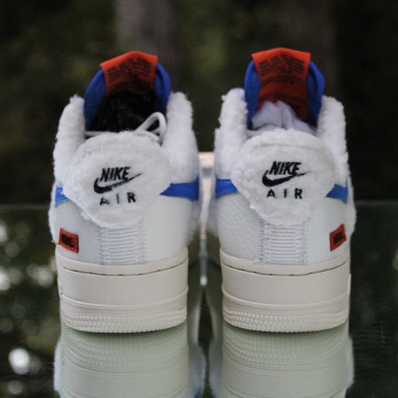 Nike Air Force 1 Low Sherpa Fleece Women’s Size 7.5 - Picture 10 of 12